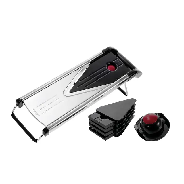 westmark-v-plus-11302260-coupe-l-gumes-mandoline-avec-5-inserts-de-coupe-acier-i image 1