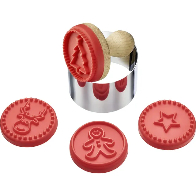 westmark-30352260-set-de-6-tampons-biscuits-4-motifs-de-no-l-toile-pain-d-pice-s image 1