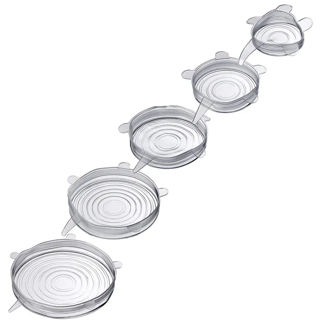 westmark-23262260-lot-de-5-couvercles-de-conservation-en-silicone-r-utilisables- image 1