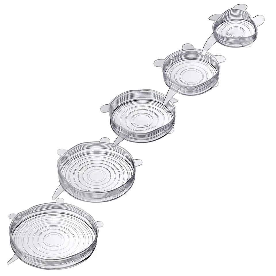 westmark-23262260-lot-de-5-couvercles-de-conservation-en-silicone-r-utilisables- image 1