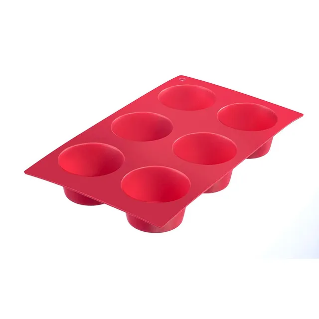 westmark-30152270-moule-muffins-silicone-6-cavit-s-rouge-29-3-x-17-5-x-3-9-cm image 1