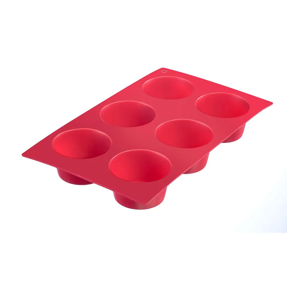 westmark-30152270-moule-muffins-silicone-6-cavit-s-rouge-29-3-x-17-5-x-3-9-cm image 1