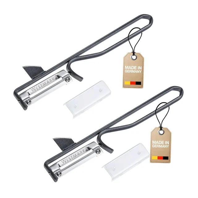 westmark-plucheur-black-edition-106177e4-2-pi-ces-plucheur-pendulaire-en-acier-a image 1