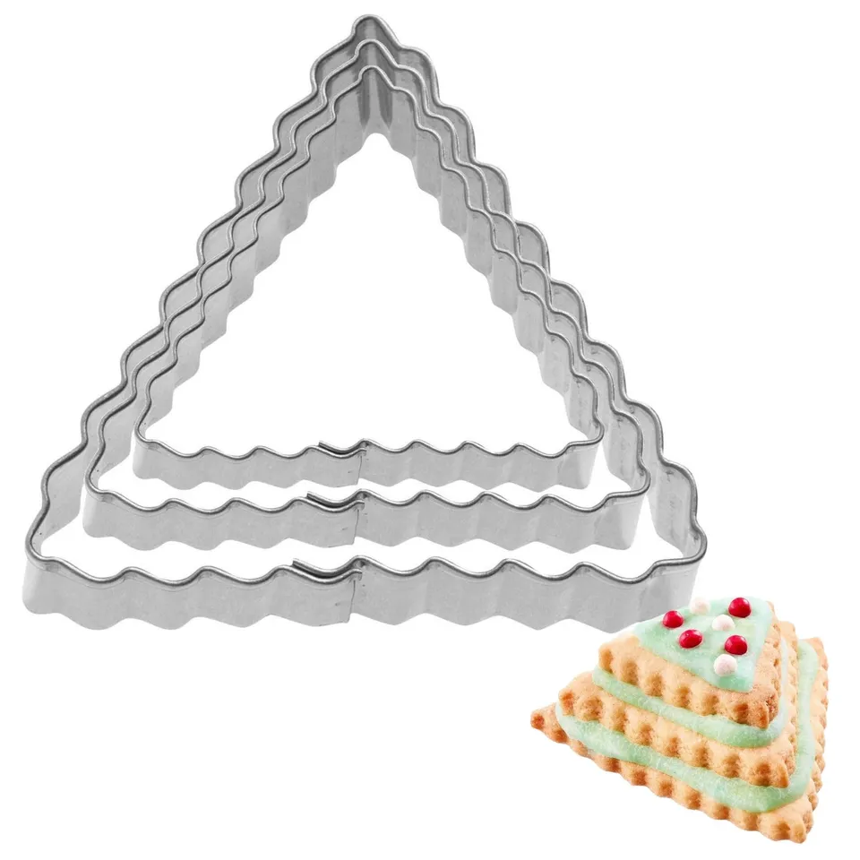 westmark-lot-de-3-emporte-pi-ces-triangulaires-ondul-s-en-acier-inoxydable-4-5-e image 1