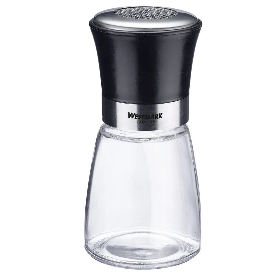 westmark-saupoudreuse-de-sucre-glace-blacky-tamis-inox-mailles-fines-couvercle-a image 1