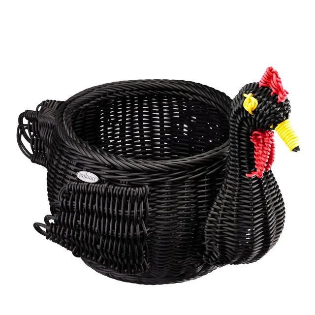 westmark-saleen-berta-panier-de-d-coration-poule-noir-polypropyl-ne-36-x-23-x-27 image 1