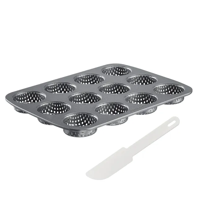 westmark-327122e6-moule-mini-burgers-12-buns-d-mouleur-g-teau-acier-antiadh-sif- image 1