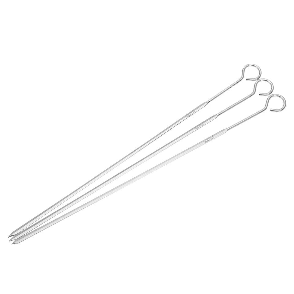 westmark-12622270-piques-brochettes-acier-inoxydable-37-cm-lot-de-3-forme-plate- image 1