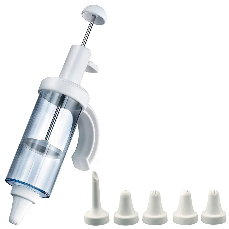 westmark-seringue-d-coration-et-beignets-appareil-p-tisserie-180-ml-avec-5-douil image 1
