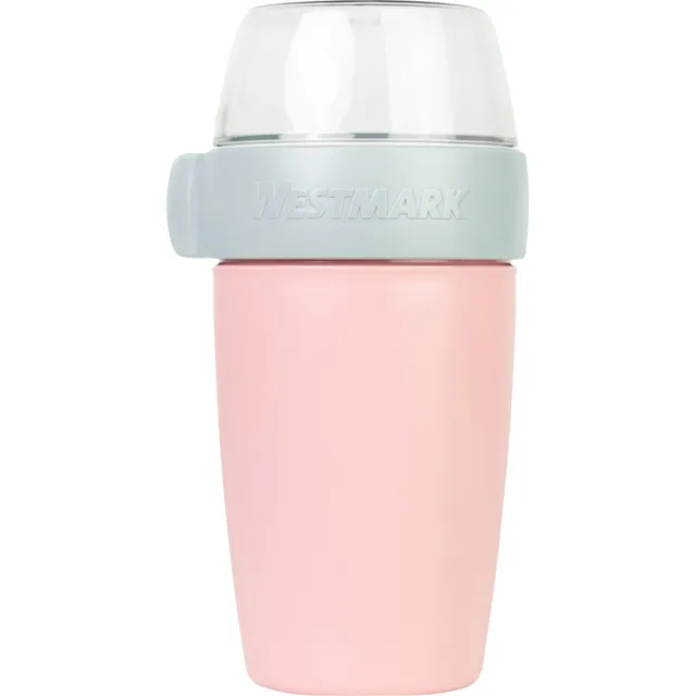 westmark-pot-c-r-ales-emporter-700-ml-gobelet-deux-compartiments-anti-claboussur image 1