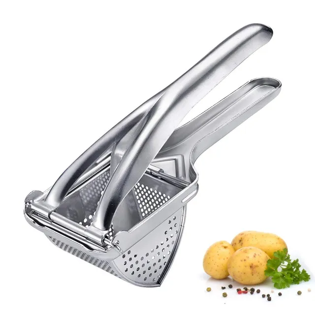 westmark-61242270-presse-pur-e-triangulaire-en-fer-blanc-26-cm-avec-perforations image 1