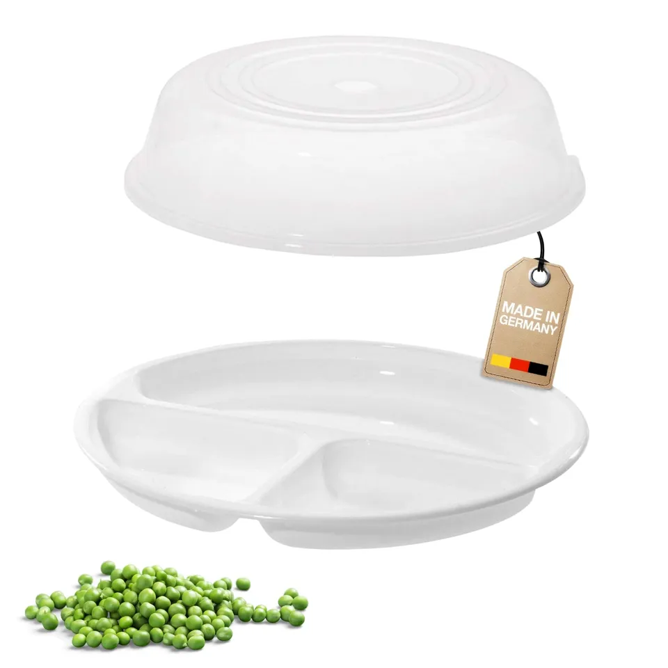 westmark-224022e6-set-micro-ondes-2-pi-ces-assiette-3-compartiments-et-couvercle image 1