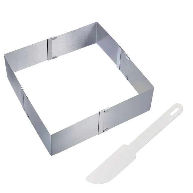 westmark-313322e6-cadre-p-tisserie-r-glable-en-acier-inoxydable-avec-raclette-ki image 1