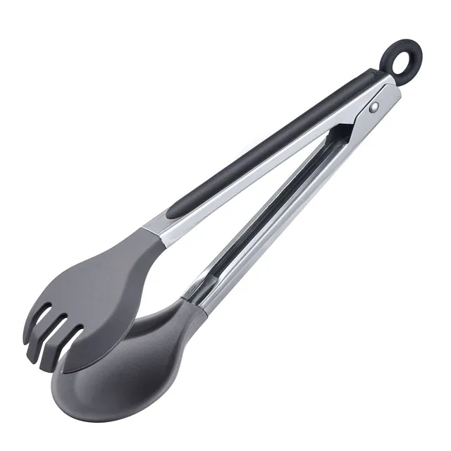westmark-16192270-pince-buffet-ronde-mini-en-silicone-avec-cuill-re-et-fourchett image 1