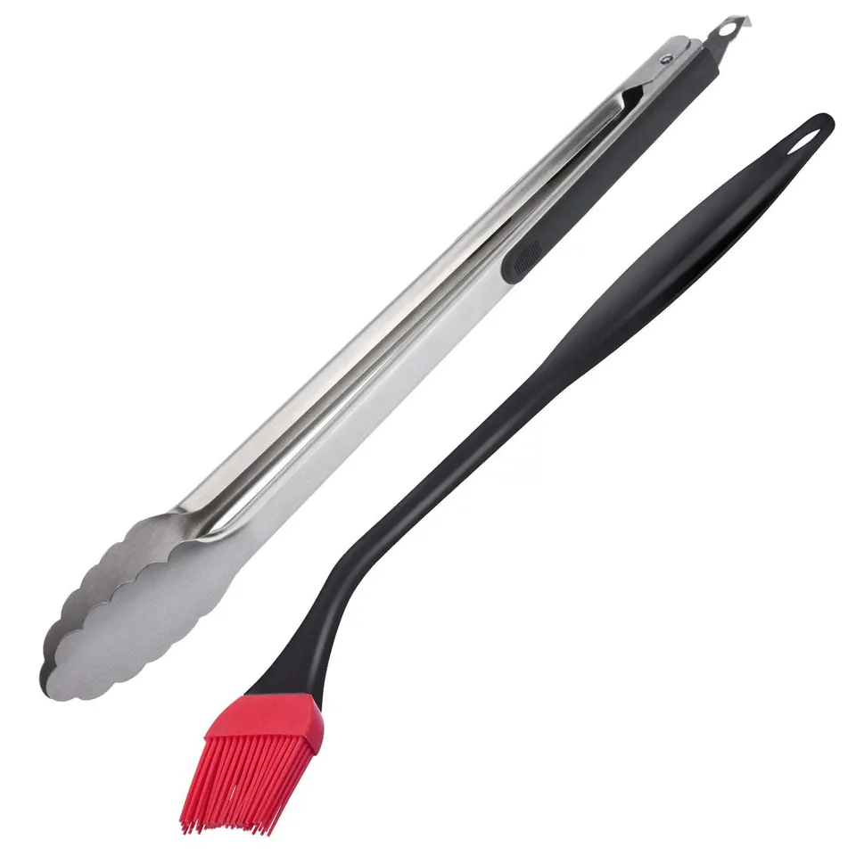 westmark-set-de-barbecue-2-pi-ces-151622e6-pince-classic-spezial-maxi-poign-es-c image 1