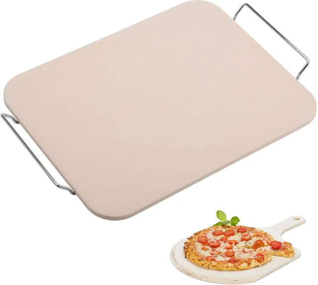 westmark-pierre-pizza-32422260-rectangulaire-c-ramique-38-x-30-cm-avec-support-c image 1
