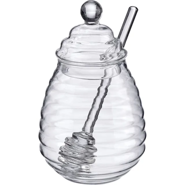 westmark-melli-65142260-verre-miel-400-ml-en-borosilicate-avec-couvercle-et-cuil image 1