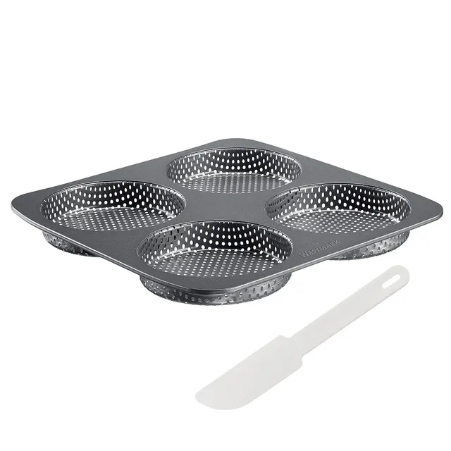 westmark-327022e6-moule-pains-burger-pour-4-buns-de-12-cm-avec-grattoir-rev-teme image 1