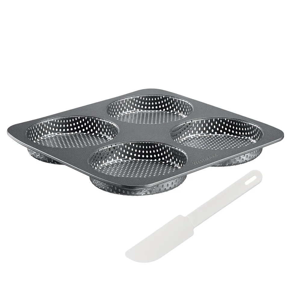 westmark-327022e6-moule-pains-burger-pour-4-buns-de-12-cm-avec-grattoir-rev-teme image 1