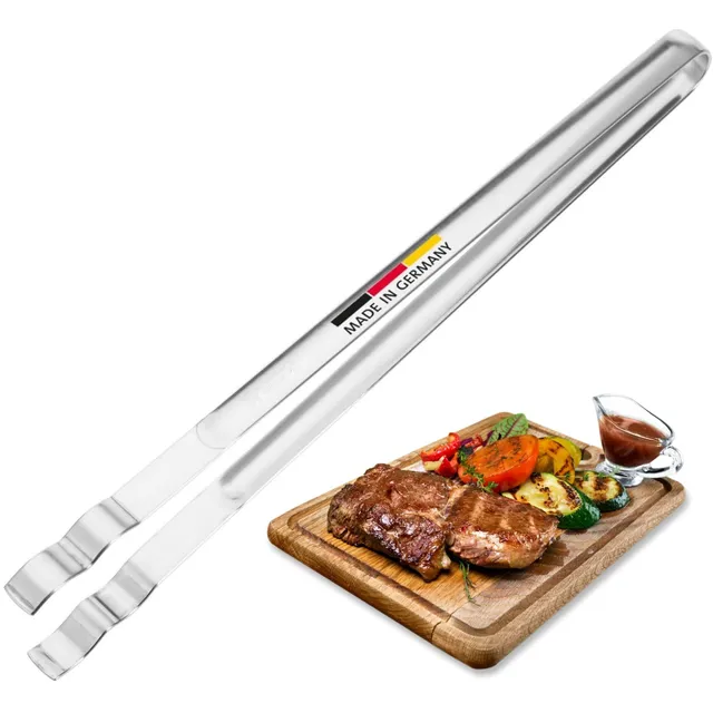 westmark-pince-grillades-et-saucisses-avec-extr-mit-s-serties-acier-inoxydable-m image 1