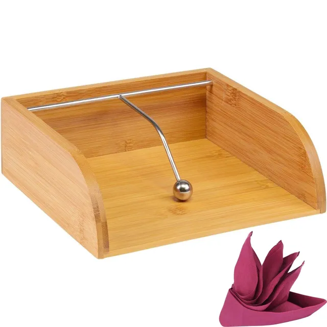 westmark-tapas-friends-porte-serviettes-distributeur-avec-poids-en-acier-inoxyda image 1