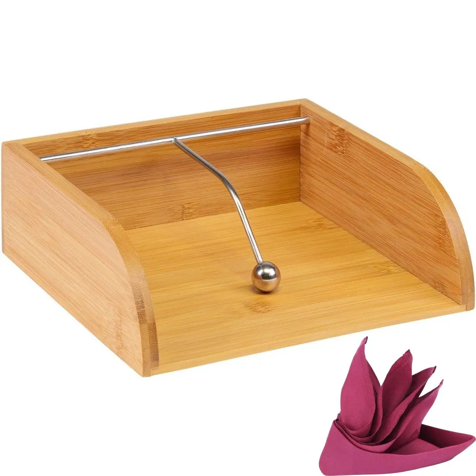westmark-tapas-friends-porte-serviettes-distributeur-avec-poids-en-acier-inoxyda image 1