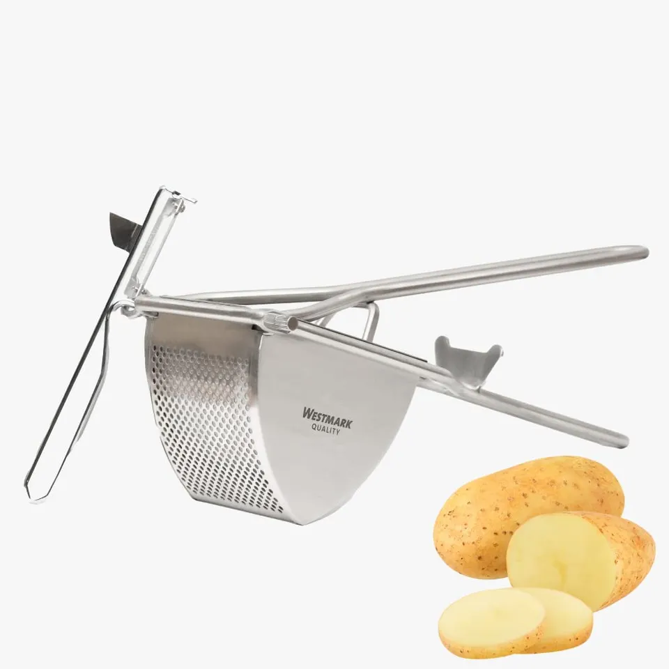 westmark-set-presse-pur-e-triangel-plucheur-famos-inox-acier-chrom-2-pi-ces image 1