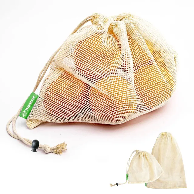 westmark-52372260-sacs-fruits-et-l-gumes-ko-lot-de-2-beige image 1
