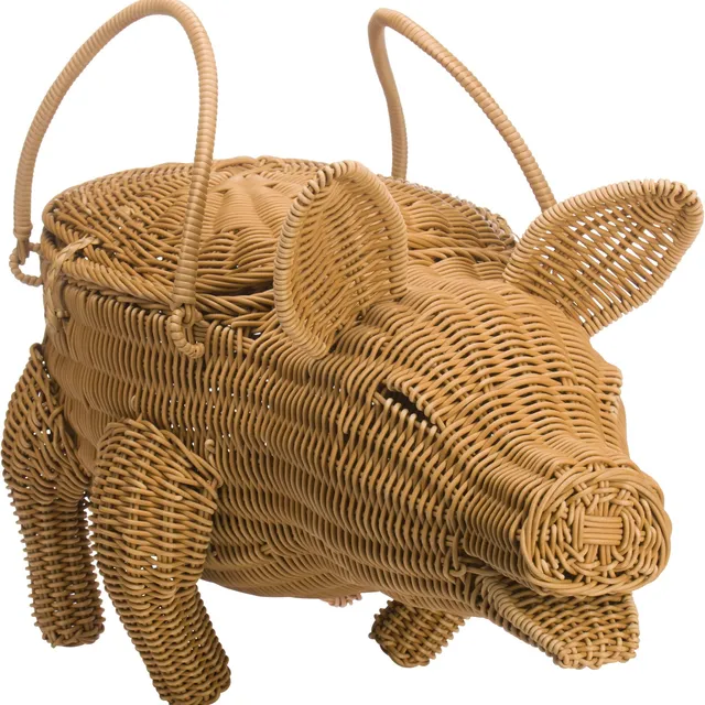 westmark-saleen-2018104101-panier-d-coratif-en-forme-de-cochon-beige-fabrication image 1