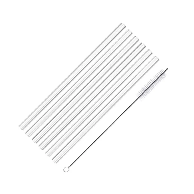westmark-6-pailles-en-verre-borosilicat-62622260-r-utilisables-droites-20-cm-ave image 1