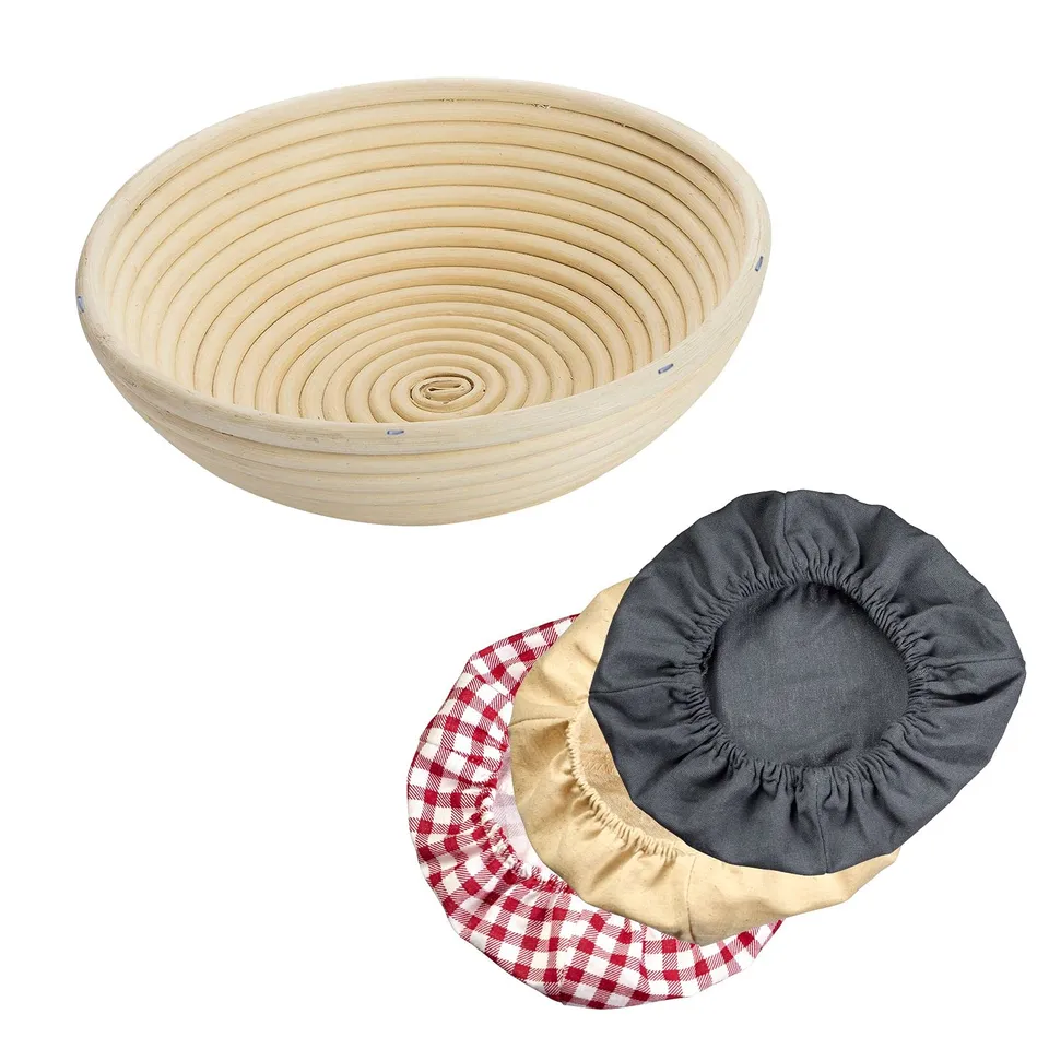westmark-320622e6-panier-de-fermentation-en-coton-et-osier-naturel-avec-3-housse image 1
