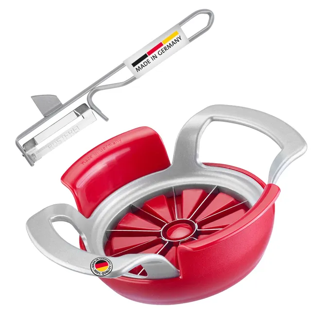 westmark-511122e6-set-coupe-pommes-poires-plucheur-steel-2-pi-ces-lames-inox-arg image 1