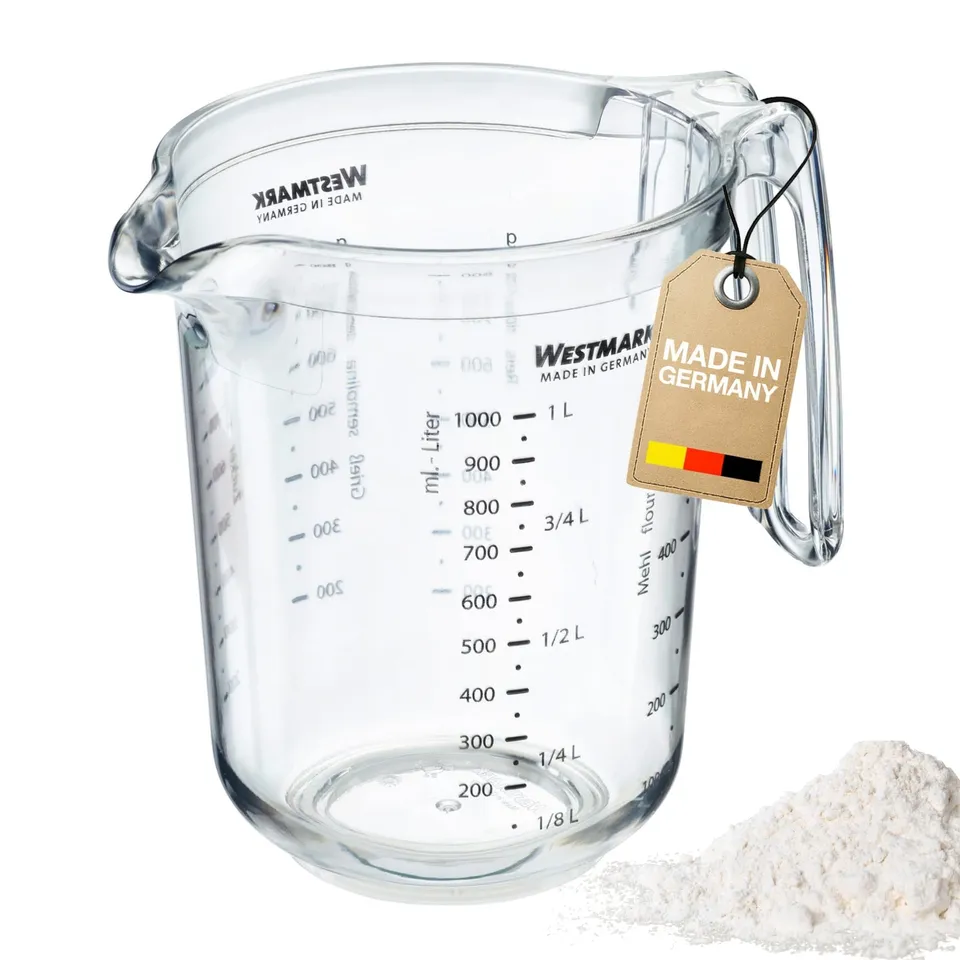 westmark-cruche-mesureur-gerda-1-litre-chelles-multilingues-ml-l-g-plastique-san image 1