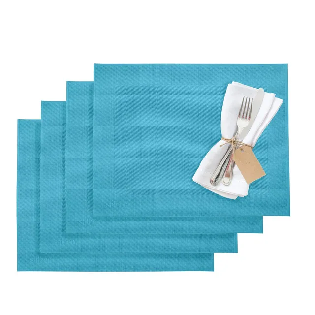 westmark-saleen-home-set-de-4-sets-de-table-synth-tiques-42-x-32-cm-turquoise-as image 1