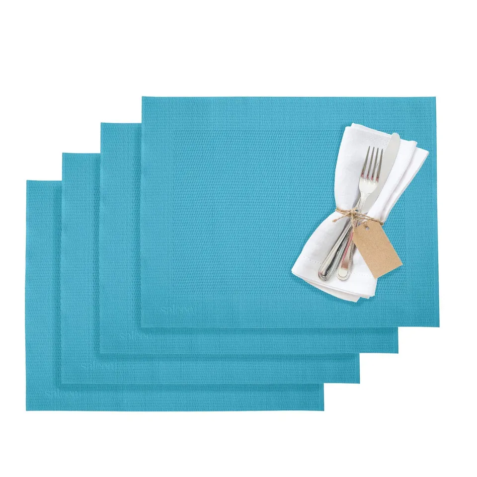 westmark-saleen-home-set-de-4-sets-de-table-synth-tiques-42-x-32-cm-turquoise-as image 1