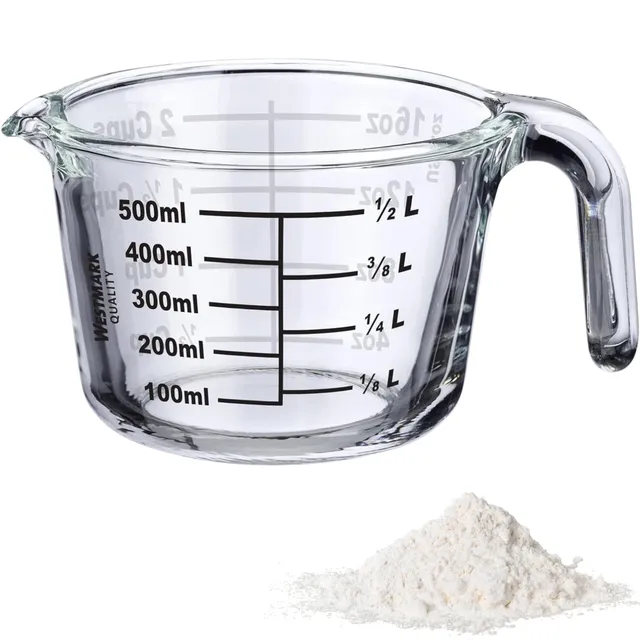 westmark-verre-doseur-gradu-en-verre-borosilicate-0-5-l-passe-au-four-micro-onde image 1