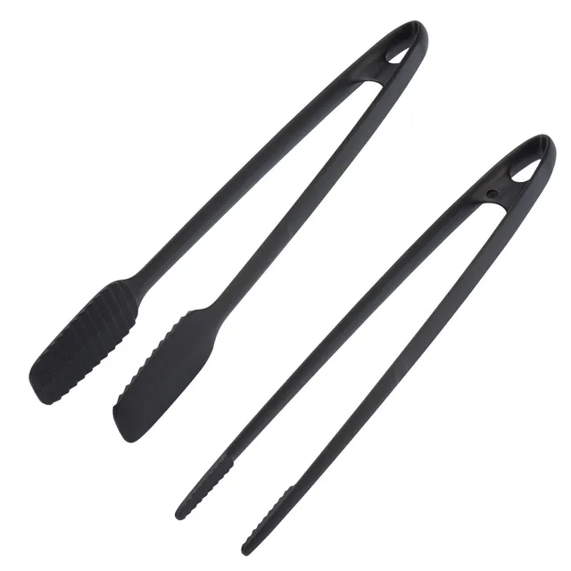 westmark-set-de-2-pinces-r-tir-servir-et-barbecue-plastique-pa-29-et-33-cm-noir- image 1