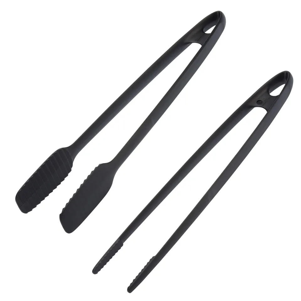 westmark-set-de-2-pinces-r-tir-servir-et-barbecue-plastique-pa-29-et-33-cm-noir- image 1