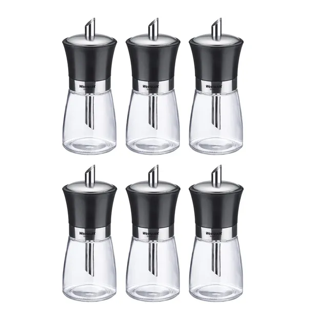westmark-63592611-pr-sentoir-sucre-avec-6-dosettes-190-ml-verre-et-acier-inoxyda image 1