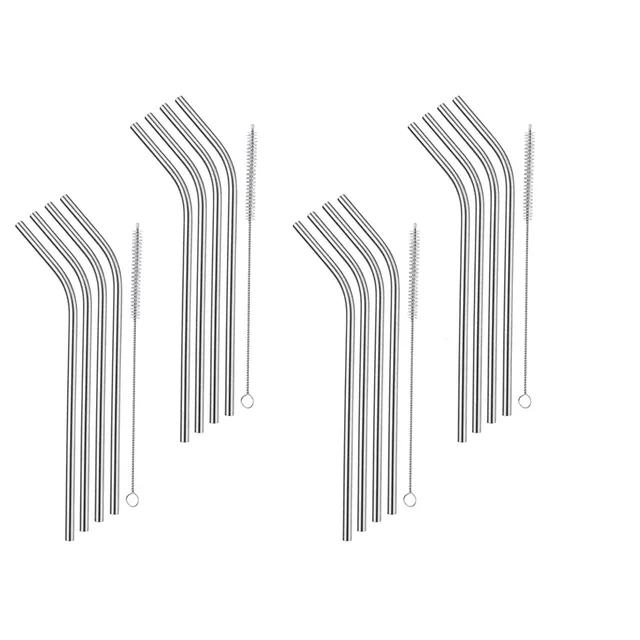 westmark-627422e2-lot-de-16-pailles-r-utilisables-en-acier-inoxydable-18-10-coud image 1
