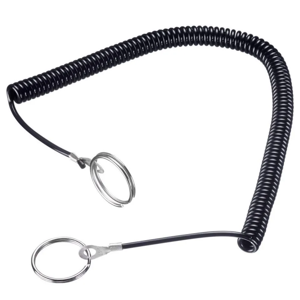 westmark-cha-ne-spirale-avec-2-anneaux-acier-25-mm-extensible-25-200-cm-pour-bou image 1