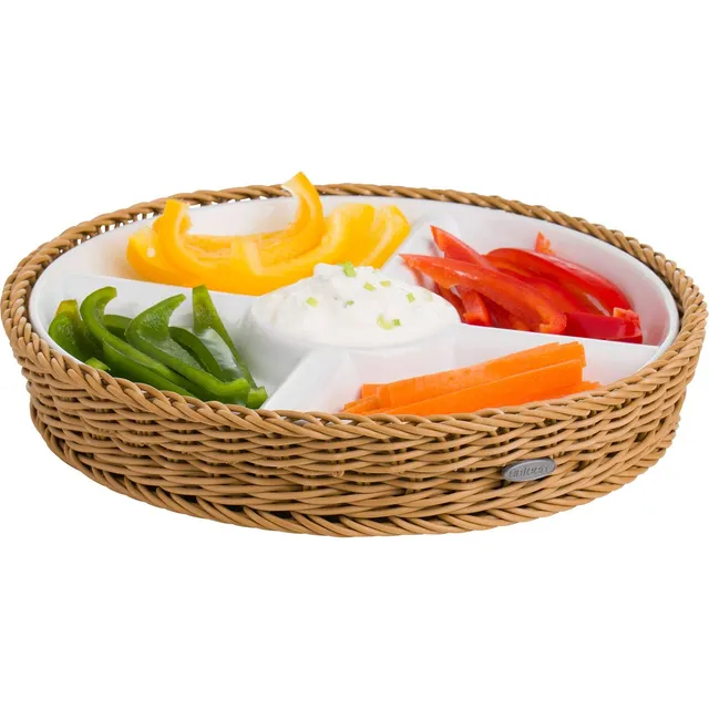 westmark-saleen-corbeille-antipastis-ronde-5-compartiments-en-porcelaine-amovibl image 1