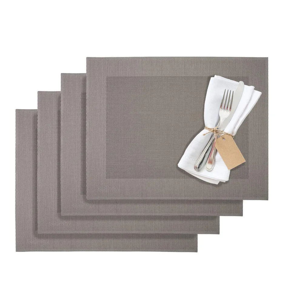 westmark-saleen-home-set-de-4-sets-de-table-42-x-32-cm-en-vinyle-polyester-gris- image 1