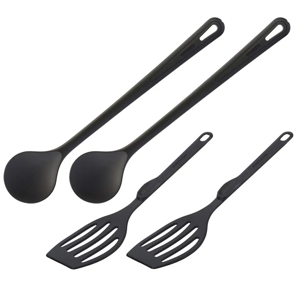 westmark-gentle-flonal-203522e6-set-4-pi-ces-2-spatules-2-cuill-res-remuer-polya image 1