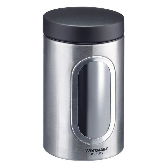westmark-bo-te-de-conservation-ronde-950-ml-avec-fen-tre-acier-inoxydable-couver image 1