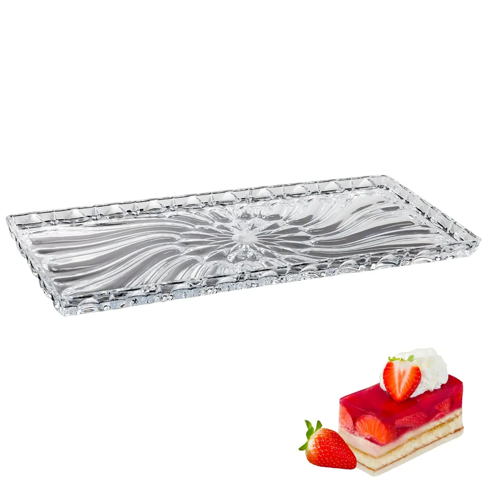 westmark-plat-tarte-et-g-teau-aspect-verre-incassable-plastique-transparent-36-c image 1