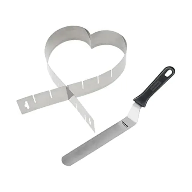 westmark-heart-313422e8-moule-p-tisserie-en-forme-de-c-ur-r-glable-14-5-27-cm-sa image 1