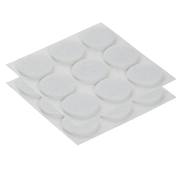 westmark-patins-en-feutre-16-pi-ces-25-mm-blanc-protection-des-sols-d-licats image 1