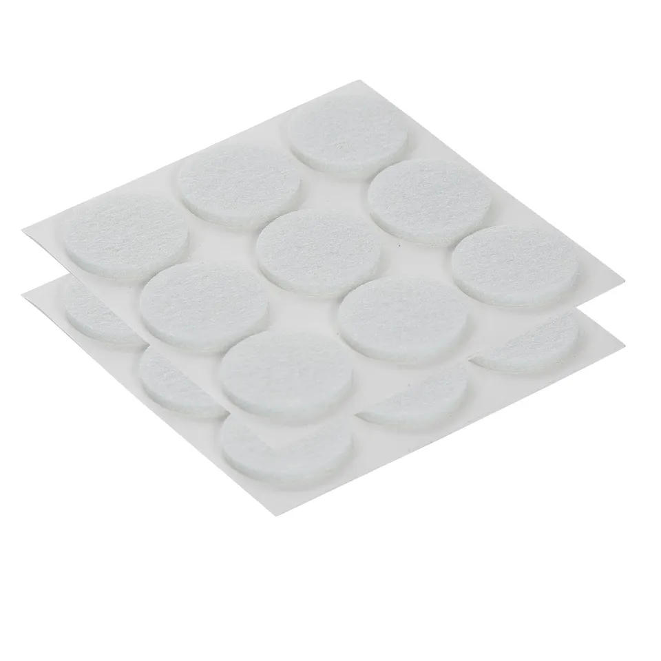 westmark-patins-en-feutre-16-pi-ces-25-mm-blanc-protection-des-sols-d-licats image 1