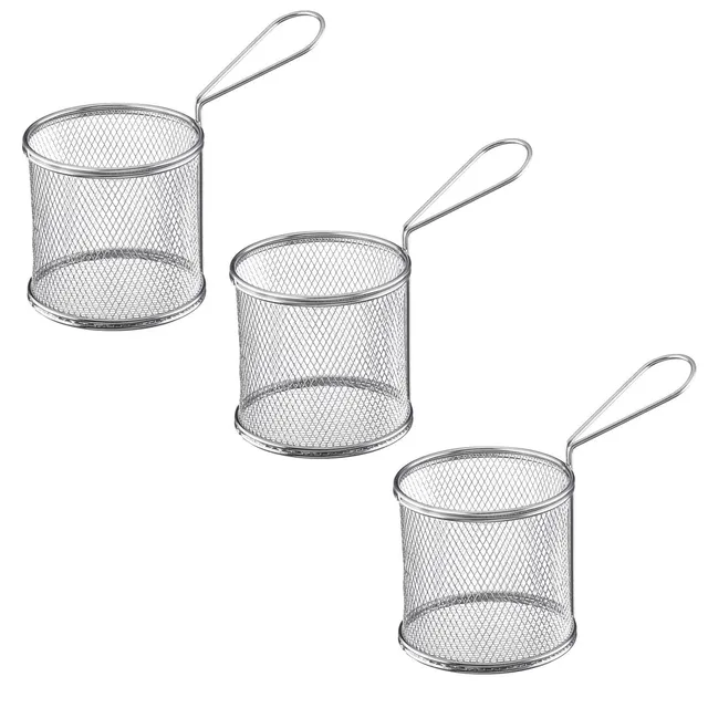 westmark-tapas-friends-lot-de-3-paniers-de-service-ronds-en-acier-inoxydable-18- image 1